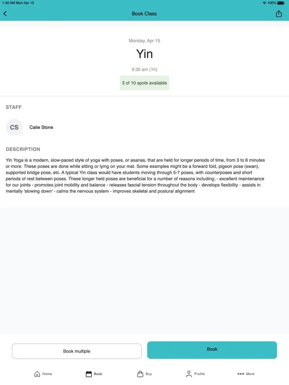 Zrzuty ekranu Ivy Yoga House iPad 
