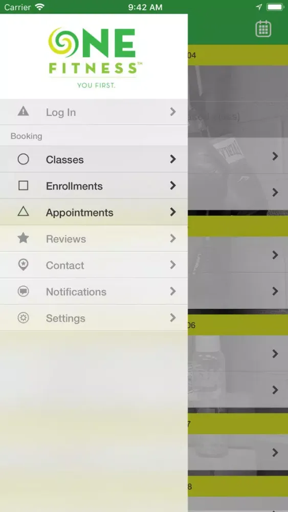 Screenshot di ONE Fitness and Wellness