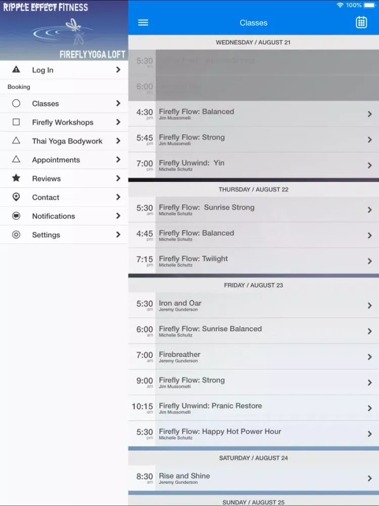 Ripple Effect & Firefly Yoga iPad  স্ক্রিনশট