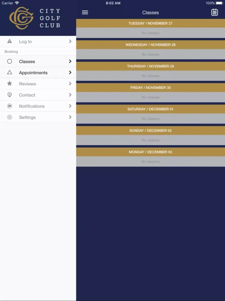 City Golf Club iPad  سکرین شاٹس