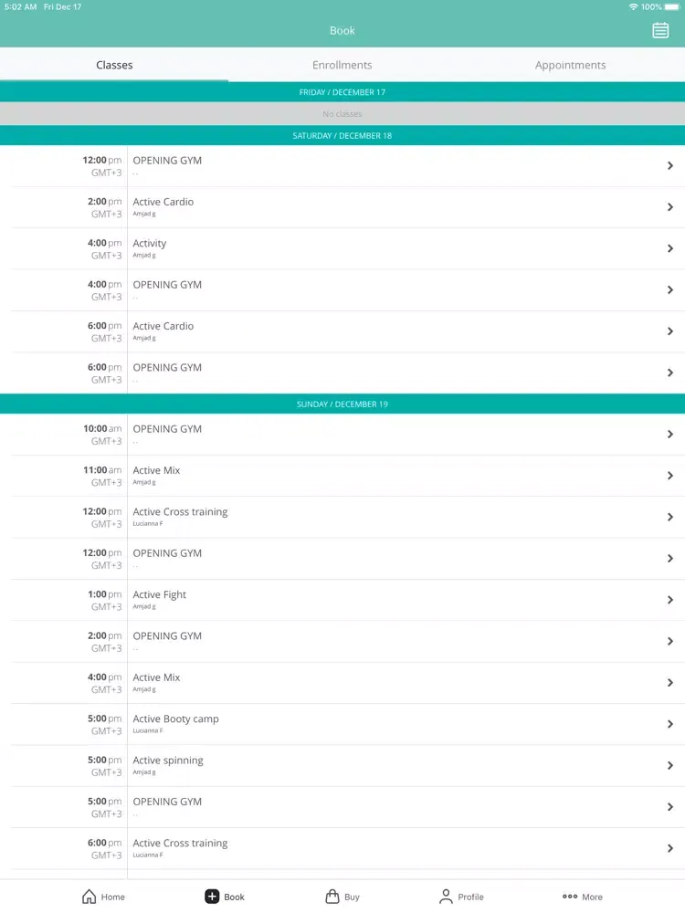 Screenshot di ActivePoint Club iPad 