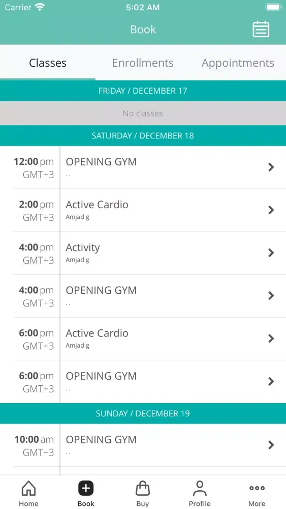 Screenshot di ActivePoint Club