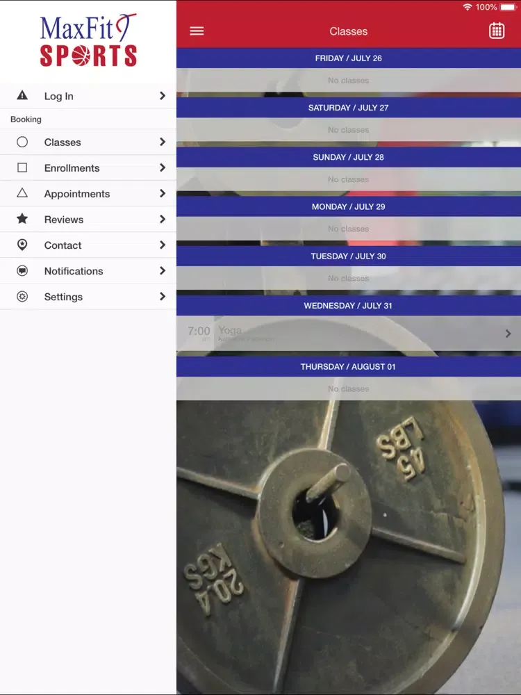 MaxFit & Sports iPad 应用截图