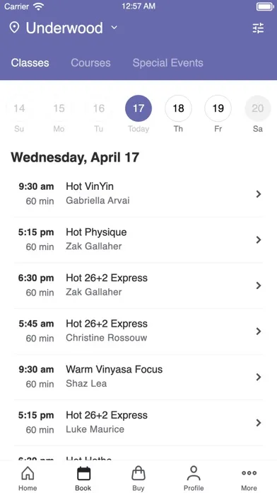 Peak Physique Hot Yoga Screenshots