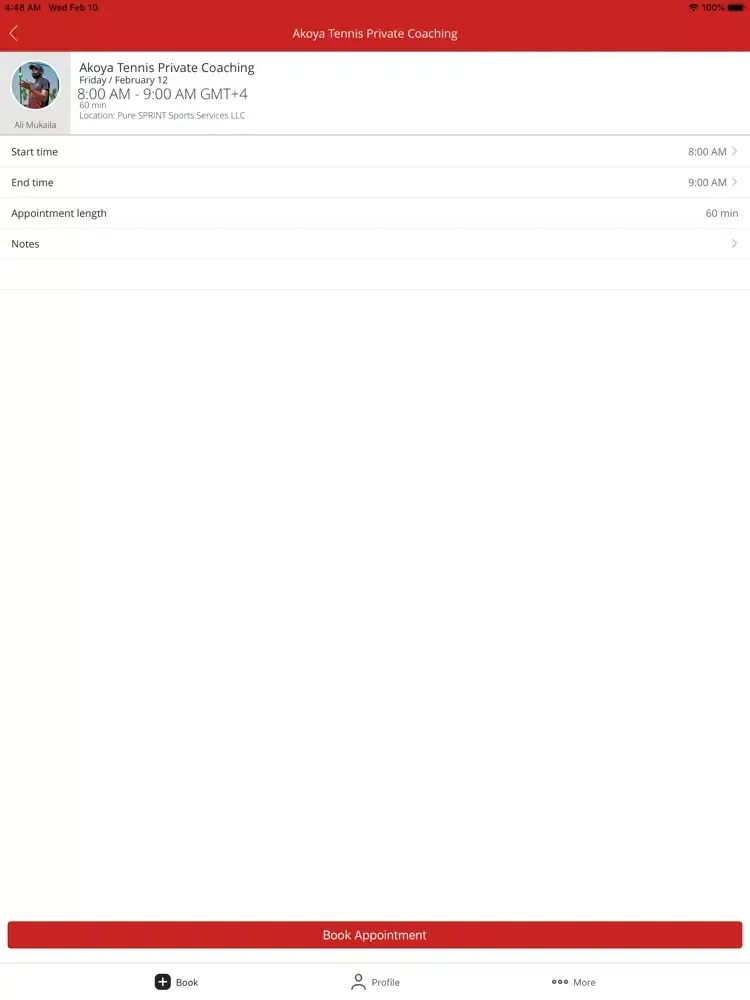 Tangkapan skrin Pure SPRINT App iPad 