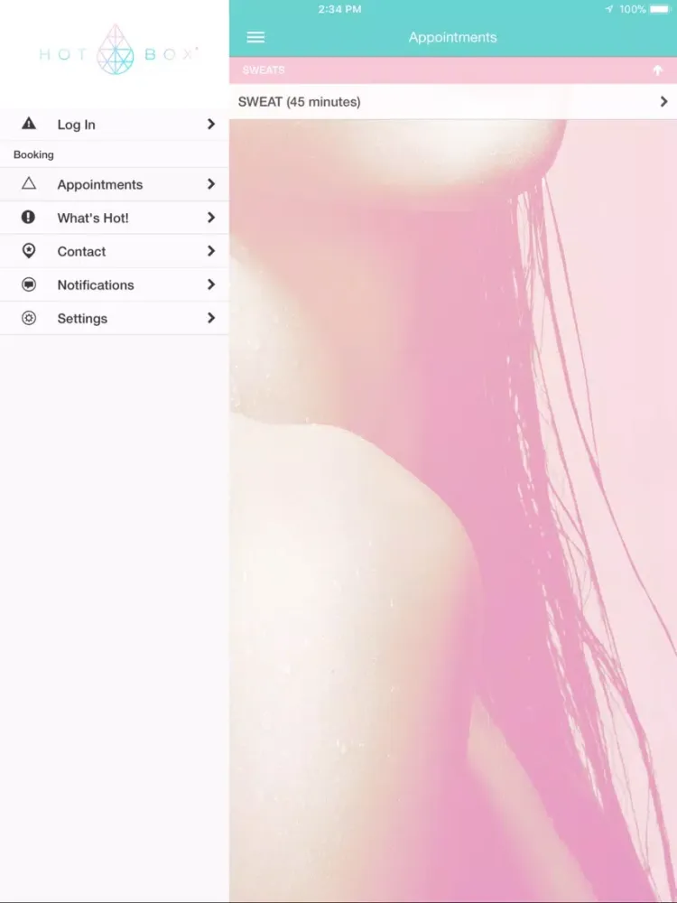 HotBox Infrared Sauna Studio iPad  स्क्रीनशॉट