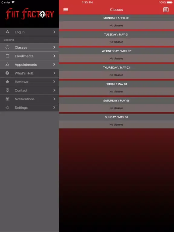 FIIT Factory iPad  Ekran Görüntüleri