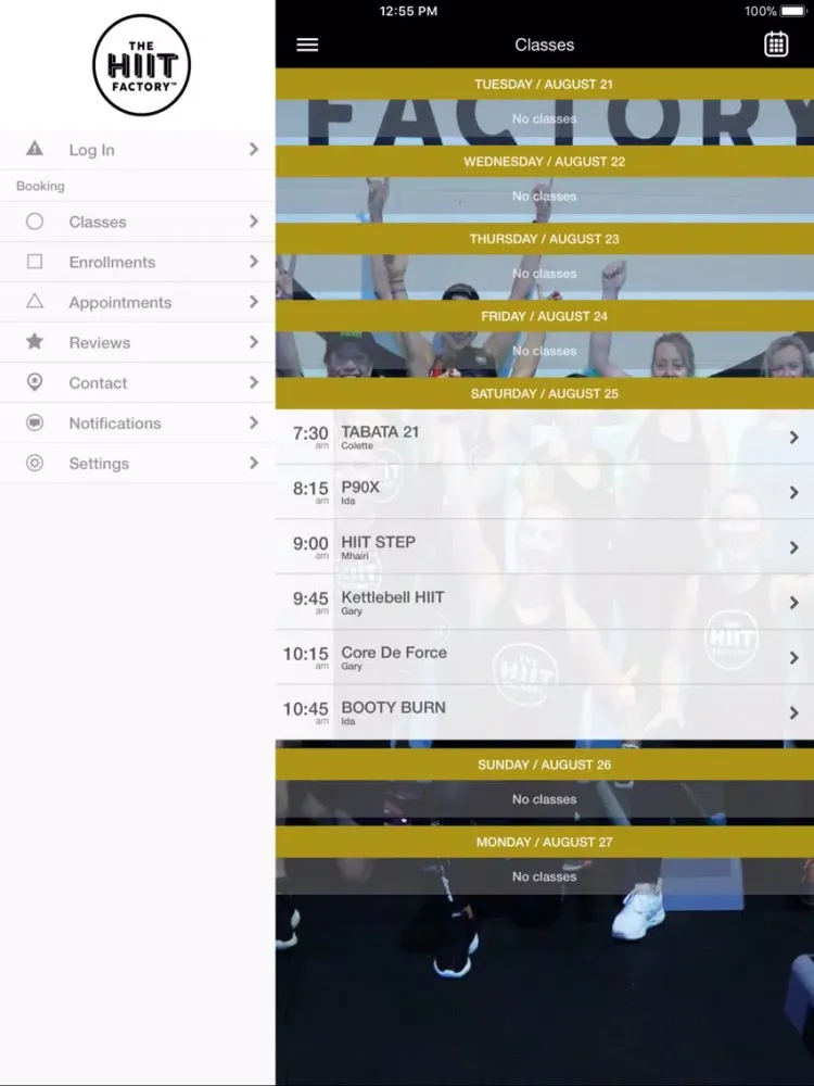 The HIIT Factory Northcote iPad  Ekran Görüntüleri