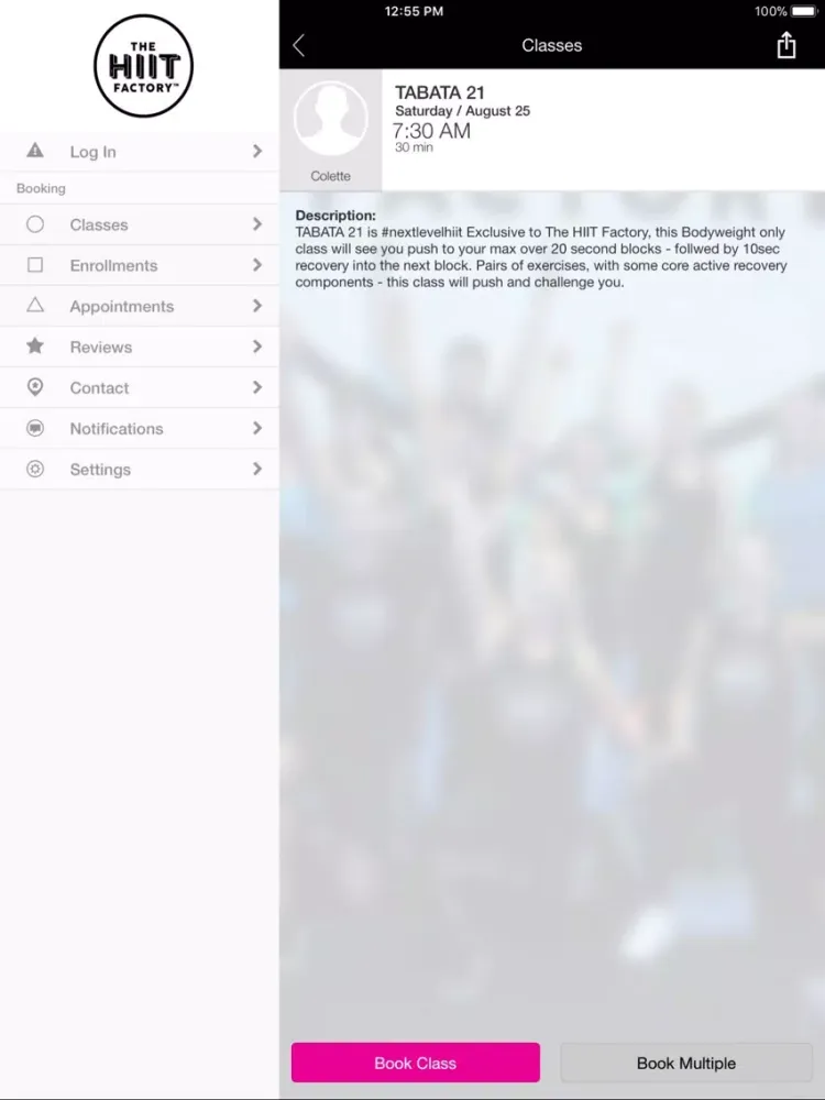 The HIIT Factory Northcote iPad  Ekran Görüntüleri