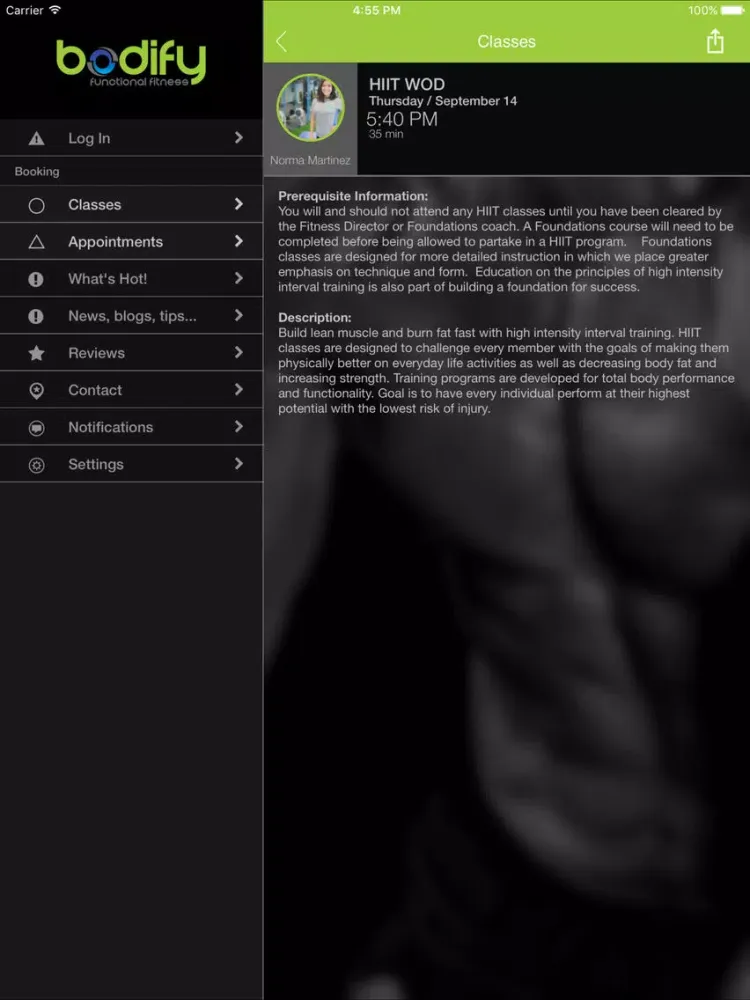 Capturas de pantalla de Bodify Functional Fitness App iPad 