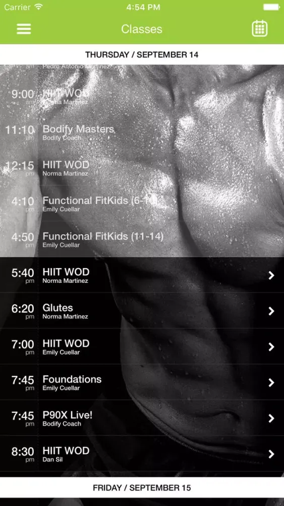 Capturas de pantalla de Bodify Functional Fitness App