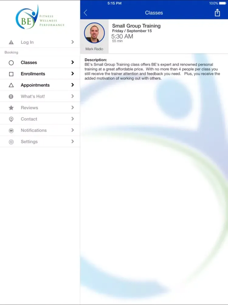 Capturas de pantalla de Body Elite PA iPad 