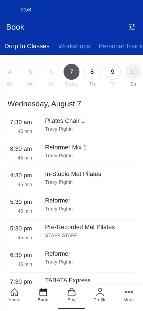 Body Energy Fitness Screenshots