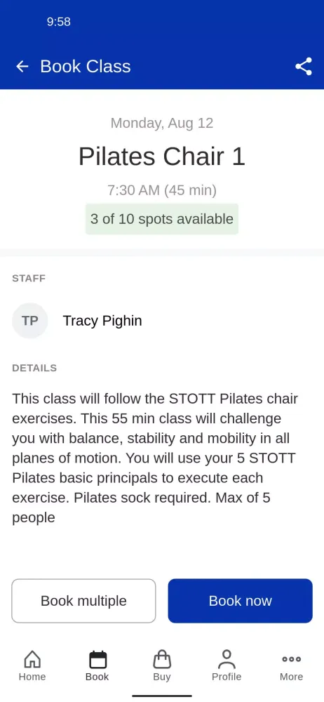 Body Energy Fitness Screenshots