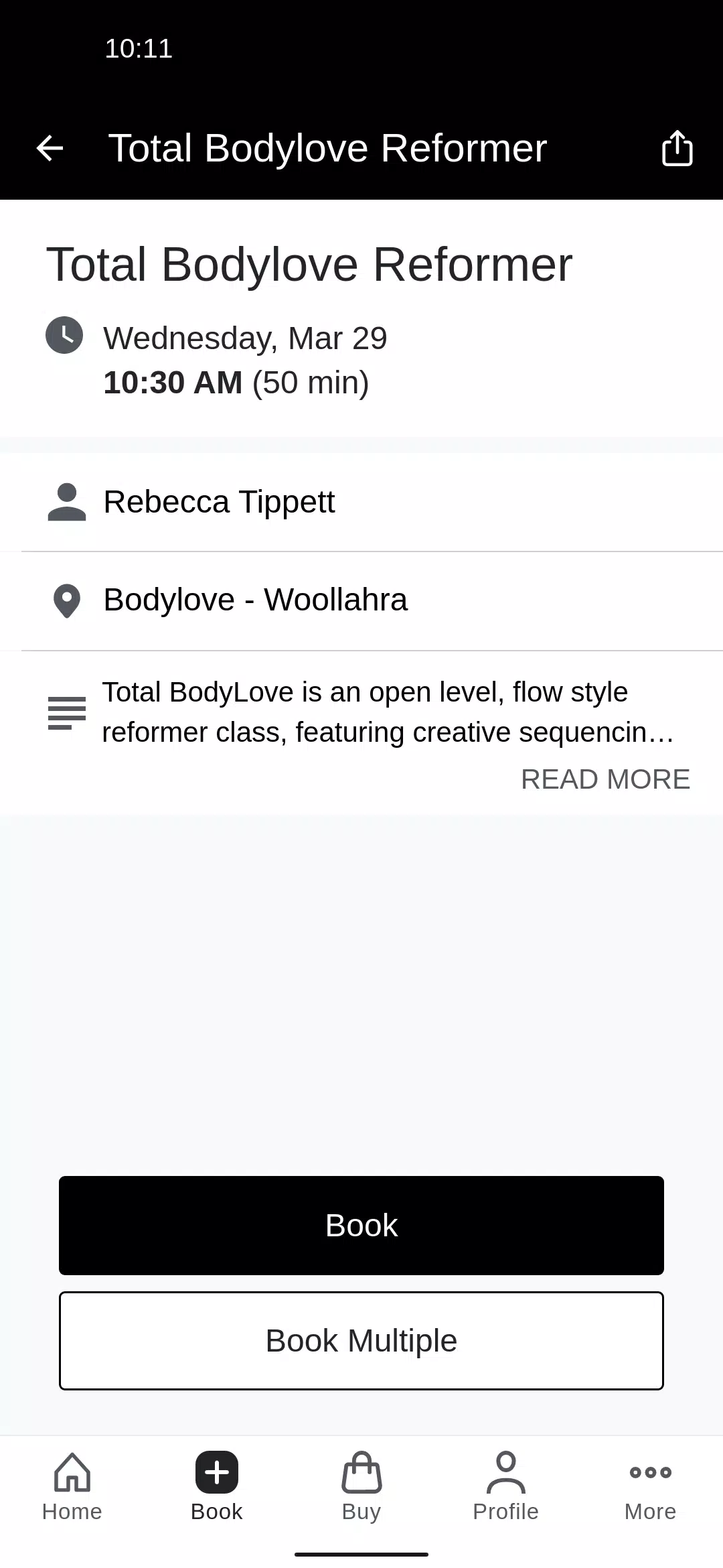Bodylove Pilates Screenshots