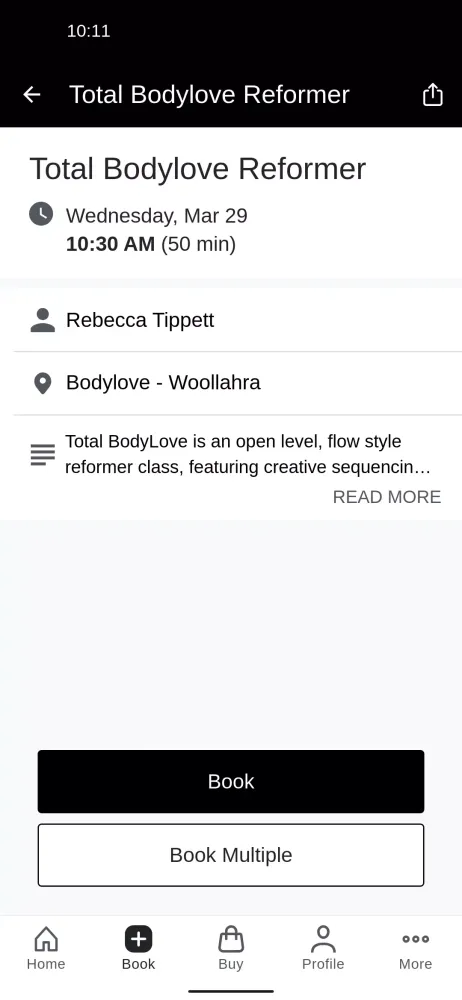 Скриншоты Bodylove Pilates