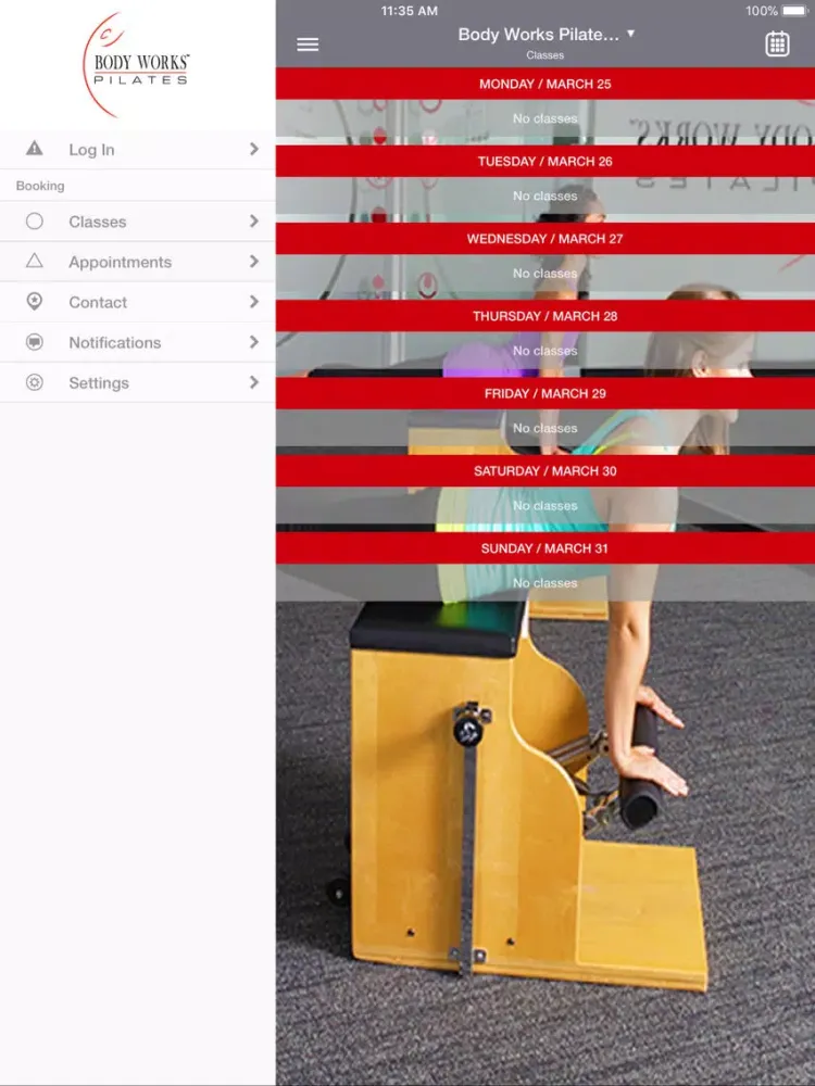 Body Works Pilates iPad  Screenshots