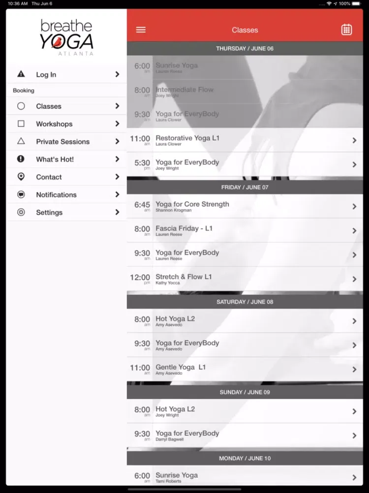 MOVE+breathe iPad 应用截图