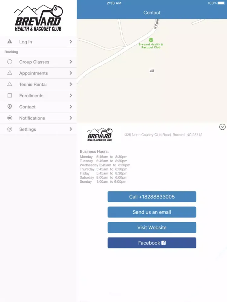 Capturas de pantalla de Brevard Health Racquet Club iPad 