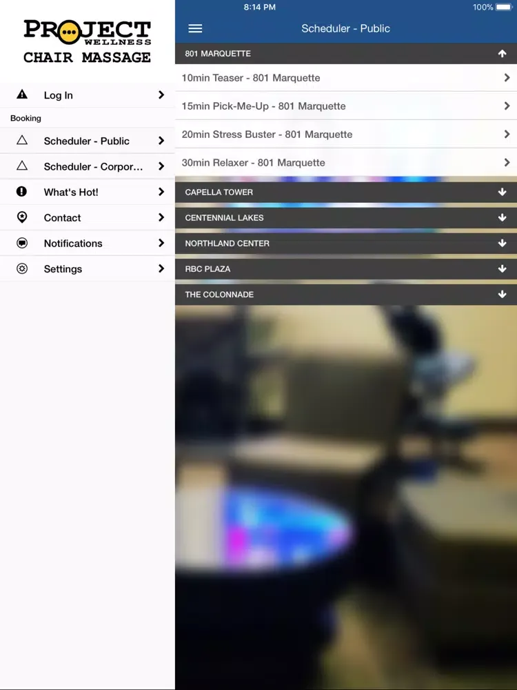 Capturas de pantalla de Chair Massage iPad 