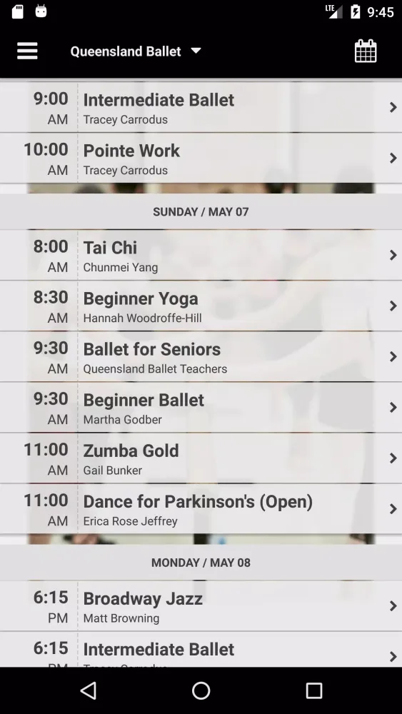 Скриншоты Classes at Queensland Ballet