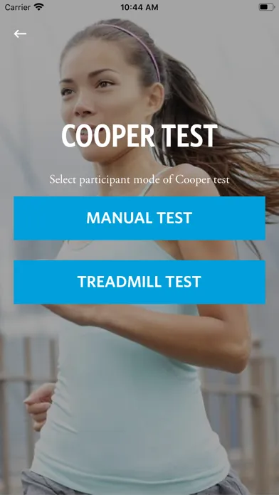 Capturas de tela do CooperFit
