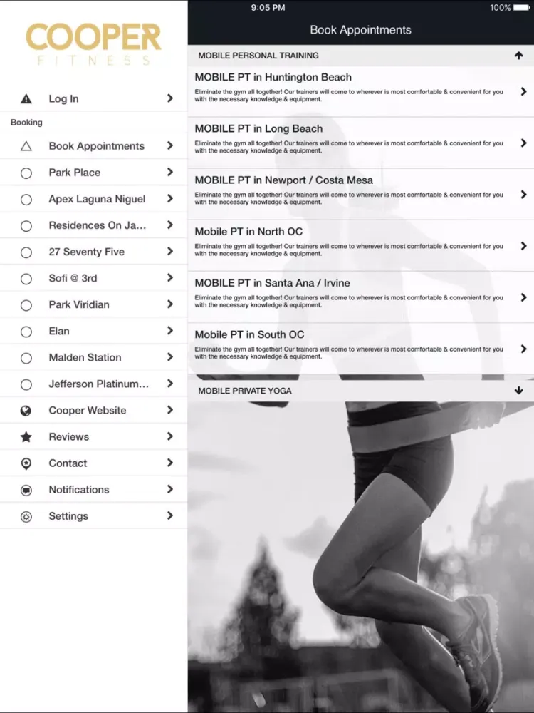 Capturas de pantalla de Cooper Fitness iPad 