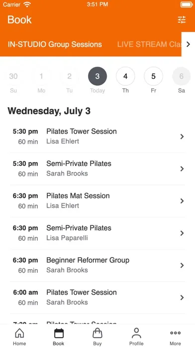Capturas de tela do Core Sport Pilates
