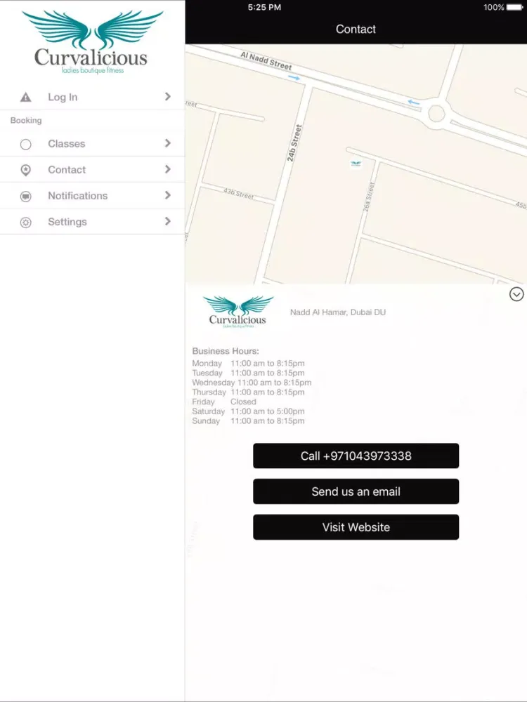 Ảnh chụp màn hình của Curvalicious Ladies Fitness iPad 
