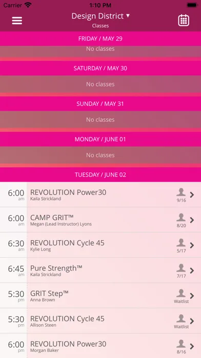 Скриншоты Dallas GRIT Fitness