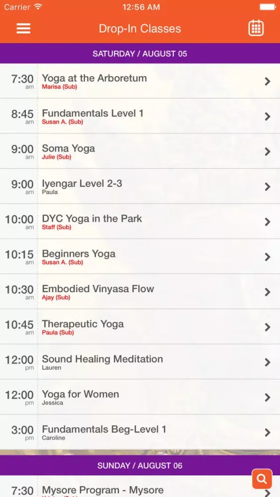 Dallas Yoga Center سکرین شاٹس