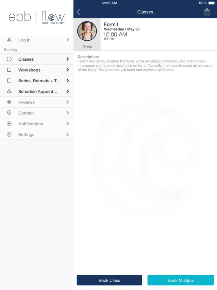 Capturas de pantalla de EBB | FLOW yoga spa float iPad 