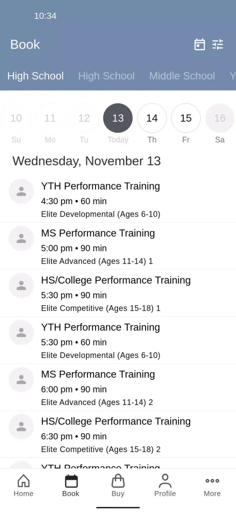 Capturas de pantalla de Elite Football & Performance