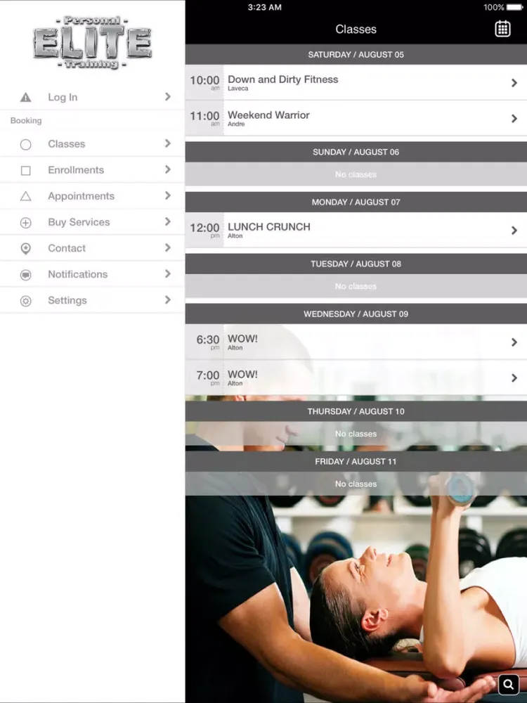 Elite Personal Training Studio iPad  स्क्रीनशॉट