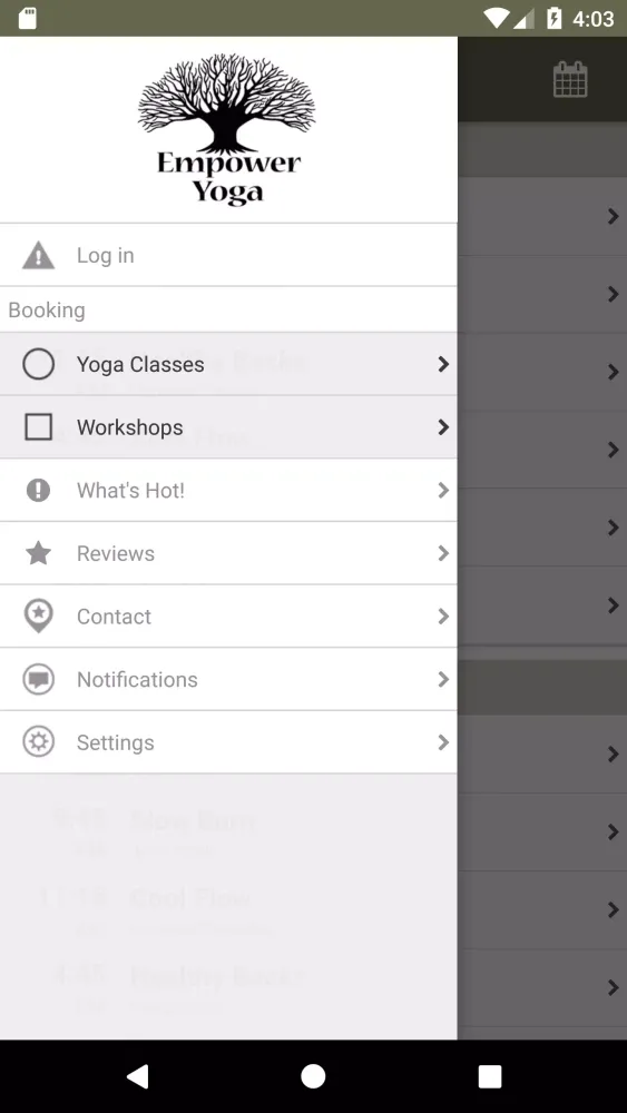 Screenshot di Empower Yoga MI