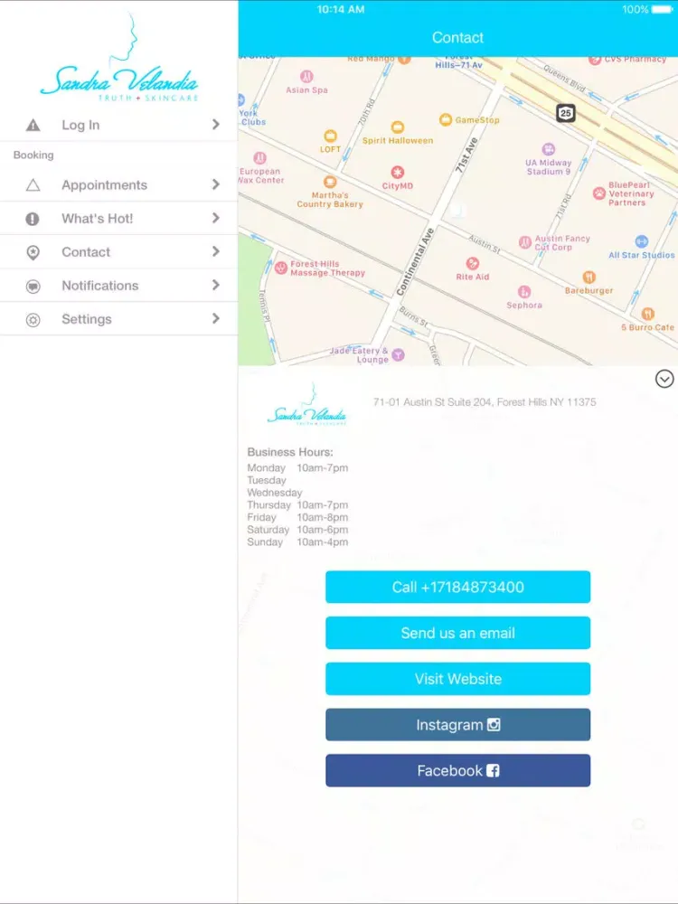 Screenshot di Esthetics by Sandra Velandia iPad 