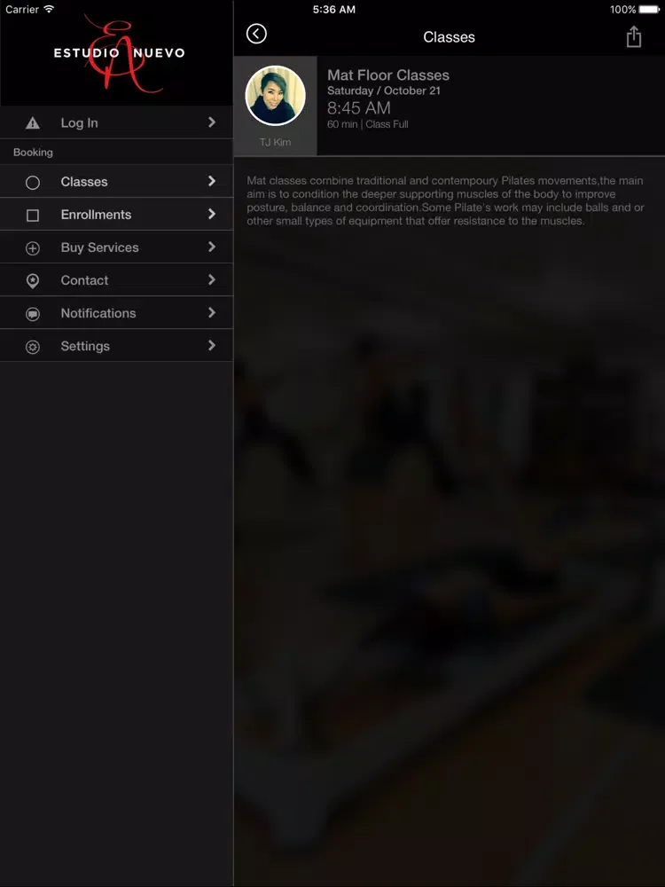 تصاویر Estudio Pilates iPad 