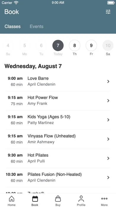 Tangkapan layar Evolution Yoga