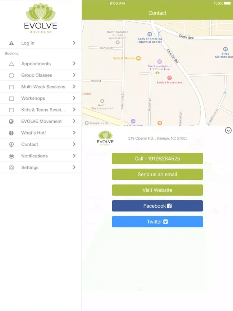 EVOLVE Movement iPad  سکرین شاٹس