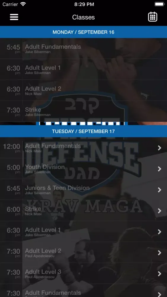 Screenshot di First Defense Krav Maga