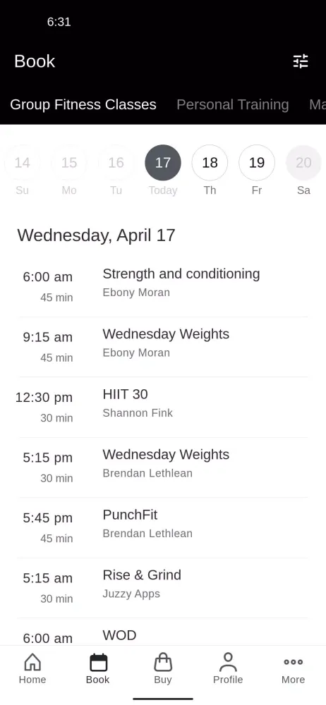 FITmob Central Screenshots