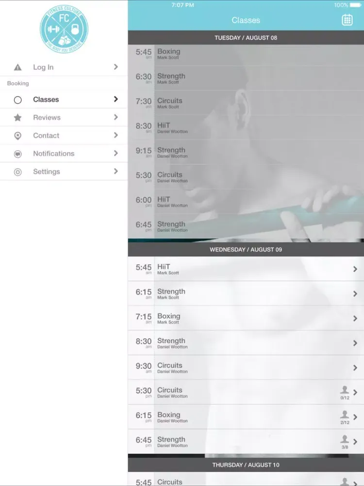 Fitness Culture Bondi iPad  スクリーンショット