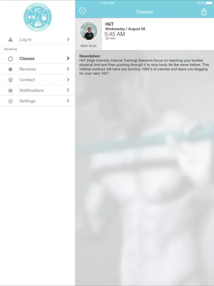 Fitness Culture Bondi iPad  スクリーンショット