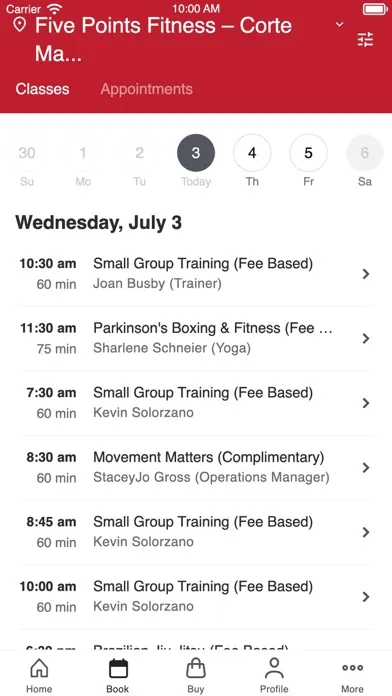 Five Points Fitness Ekran Görüntüleri