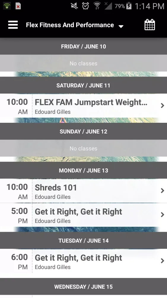 Capturas de tela do Flex Fitness And Performance