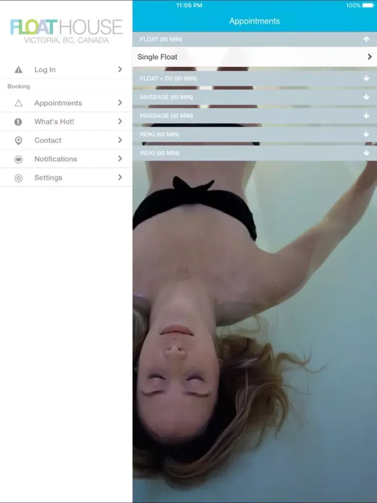 Capturas de tela do Float House Victoria iPad 