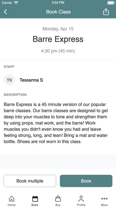 Capturas de pantalla de FORM Fitness Studio + Boutique
