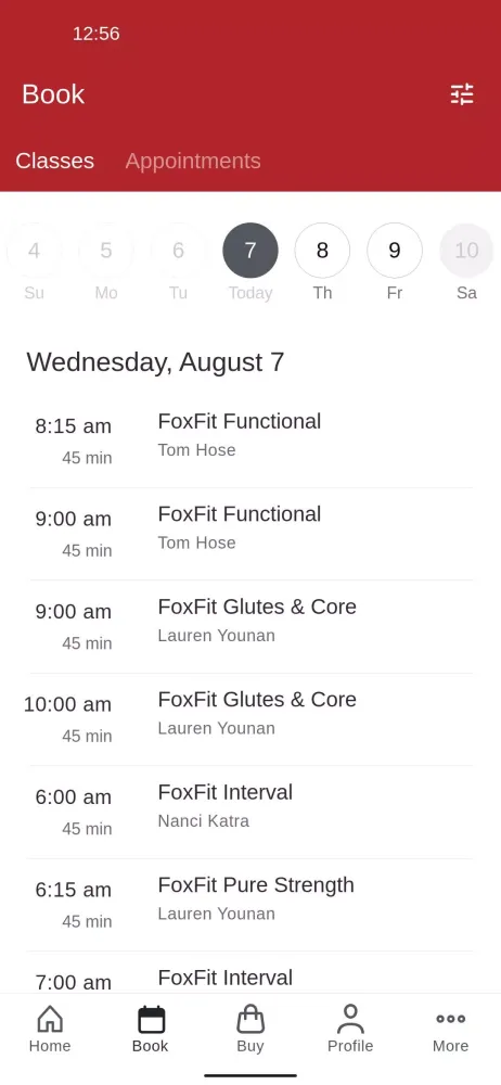 Ảnh chụp màn hình của FoxFit