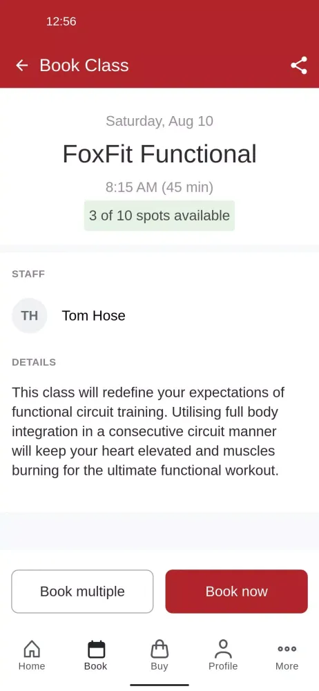 Ảnh chụp màn hình của FoxFit