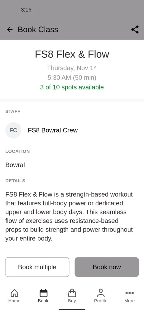Mindbody x FS8 Screenshots